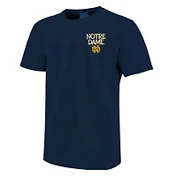 T-shirt unisexe Image One Navy Notre Dame Fighting Irish Hyper Local Golden Dome