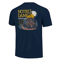 T-shirt unisexe Image One Navy Notre Dame Fighting Irish Hyper Local Golden Dome
