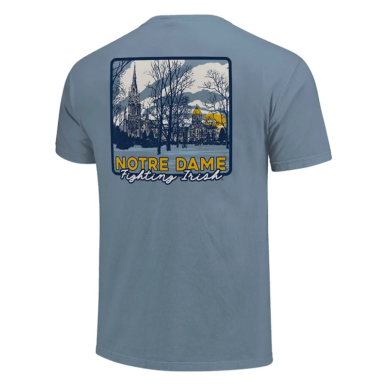 Unisex Light Blue Notre Dame Fighting Irish Hyper Local Campus River T-Shirt