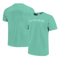 T-shirt unisexe à la mode avec archet de couleur confort aux couleurs Notre Dame Fighting Irish