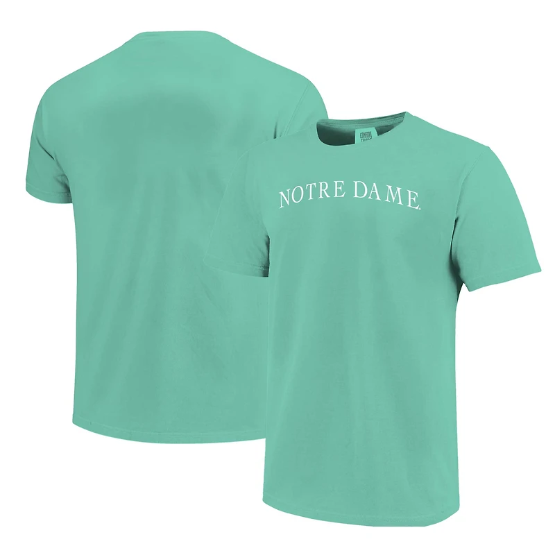 T-shirt unisexe à la mode avec archet de couleur confort aux couleurs Notre Dame Fighting Irish