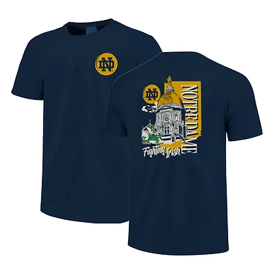 T-shirt unisexe bleu marine Notre Dame Fighting Irish Campus State Hyper Local Comfort Colors