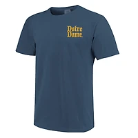 T-shirt unisexe bleu marine Notre Dame Fighting Irish Hyper Local Celtic Tartan Campus