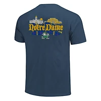 T-shirt unisexe bleu marine Notre Dame Fighting Irish Hyper Local Celtic Tartan Campus