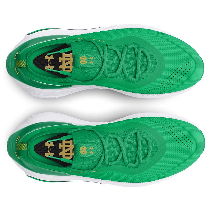 Chaussures unisexes Under Armour vertes Notre Dame Fighting Irish Phantom 4