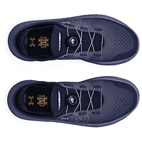 Chaussures de course unisexes Under Armour bleu marine Notre Dame Fighting Irish SlipSpeed