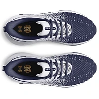 Chaussures de course unisexes Under Armour blanches Notre Dame Fighting Irish Infinite Elite