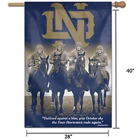 WinCraft Notre Dame Fighting Irish 28" x 40" Four Horsemen Single-Sided Vertical Banner
