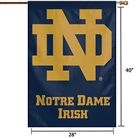 Bannière verticale simple face WinCraft Notre Dame Fighting Irish 71,1 x 101,6 cm