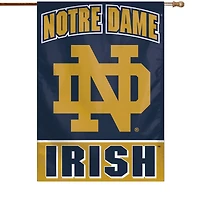 Bannière verticale simple face WinCraft Notre Dame Fighting Irish 28" x 40" avec logo ND