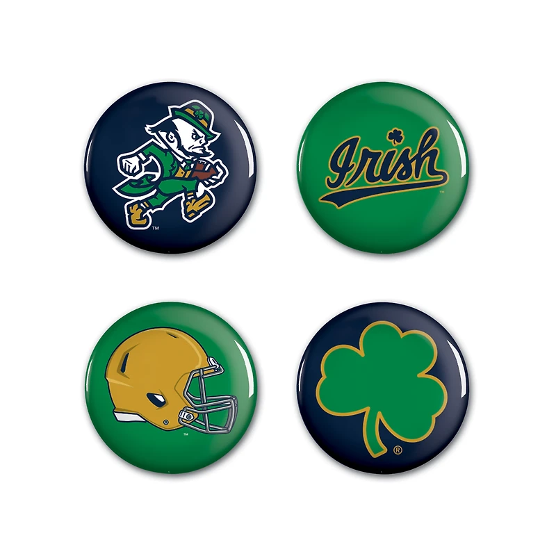 WinCraft  Notre Dame Fighting Irish 4-Pack Button Set