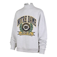 Women's '47  Gray Notre Dame Fighting Irish Laurel Arch Mock Neck Sweatshirt