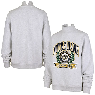 Sweat-shirt à col montant pour femme « 47 Gray Notre Dame Fighting Irish Laurel Arch »