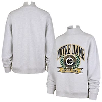 Sweat-shirt à col montant pour femme « 47 Gray Notre Dame Fighting Irish Laurel Arch »
