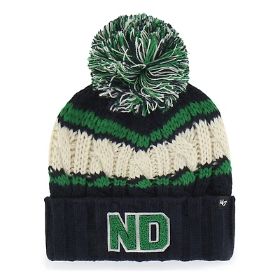 Women's '47 Navy Notre Dame Fighting Irish Emma Cuffed Knit Hat with Pom