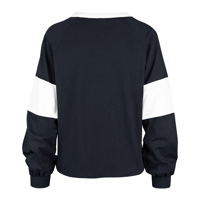 T-shirt à manches longues '47 Notre Dame Fighting Irish Upside Rhea Raglan pour femme