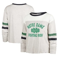 T-shirt à manches longues '47 Oatmeal Notre Dame Fighting Irish All Class Lena pour femme