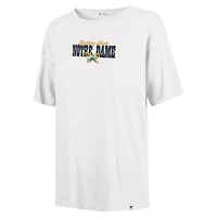 T-shirt Sadie pour femme, modèle '47 White Notre Dame Fighting Irish, avec fanion