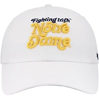Casquette ajustable blanche « 47 » pour femme de Pensacola Clean Up des Fighting Irish de Notre Dame