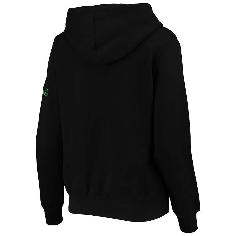 Sweat-shirt à enfiler noir pour femme avec grand logo Notre Dame Fighting Irish