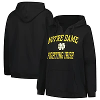 Pull à col cranté Heart & Soul grande taille pour femme, champion noir des Fighting Irish de Notre Dame