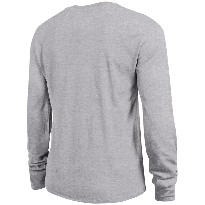 Women's Champion Gray Notre Dame Fighting Irish Arch Over Logo Long Sleeve T-Shirt