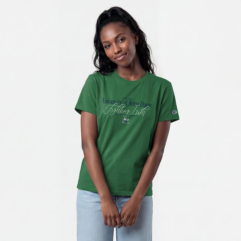 Women's Champion  Navy Notre Dame Fighting Irish Lifestyle T-Shirt