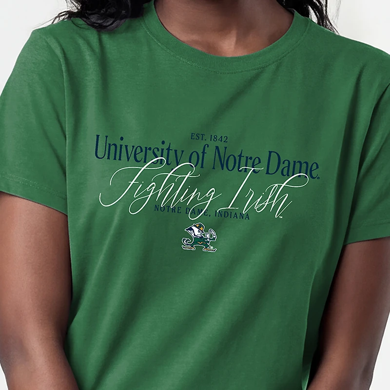 Women's Champion  Navy Notre Dame Fighting Irish Lifestyle T-Shirt