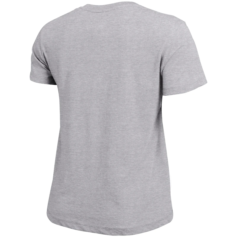 T-shirt avec logo arqué de la championne féminine Heather Gray des Fighting Irish Notre Dame