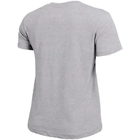 T-shirt avec logo arqué de la championne féminine Heather Gray des Fighting Irish Notre Dame