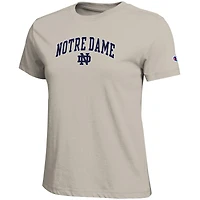 T-shirt kaki avec logo arqué des Fighting Irish de Notre Dame, championne féminine