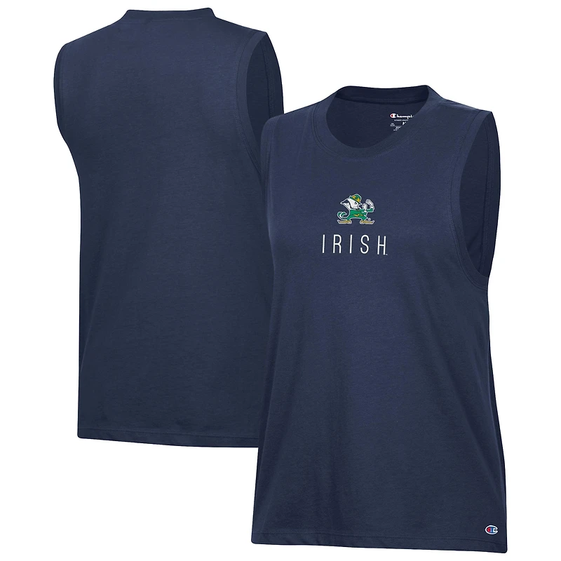 Women's Champion  Navy Notre Dame Fighting Irish Lifestyle Tank Top