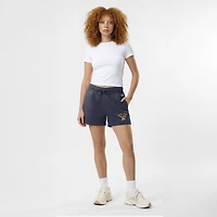 Women's Champion  Navy Notre Dame Fighting Irish Powerblend Elastic Waist Shorts
