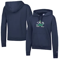 Sweat à capuche en polaire Powerblend bleu marine pour femme Champion de Notre Dame Fighting Irish