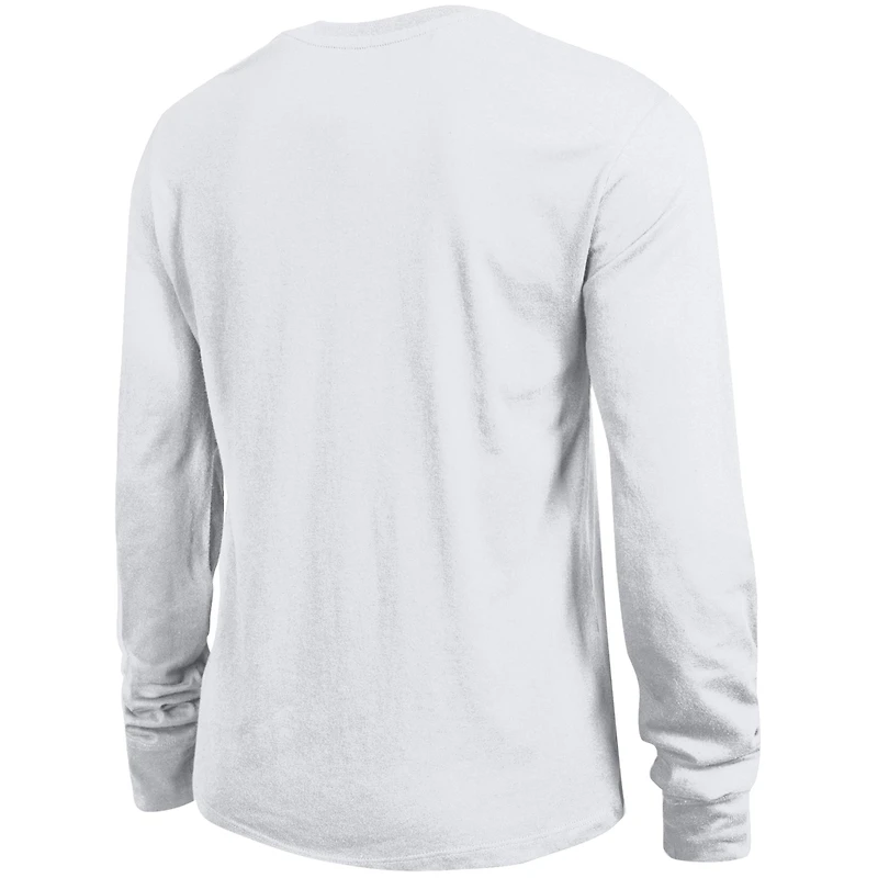 Women's Champion White Notre Dame Fighting Irish Arch Over Logo Long Sleeve T-Shirt