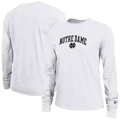 Women's Champion Notre Dame Fighting Irish Arch Over Logo Long Sleeve T-Shirt