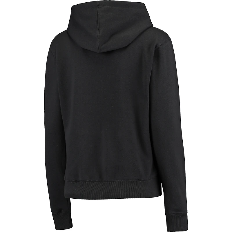 Women's Charcoal Notre Dame Fighting Irish Arched Name Full Zip Hoodie