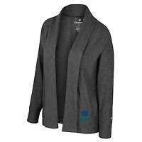 Women's Colosseum  Charcoal Notre Dame Fighting Irish Dash Cardigan