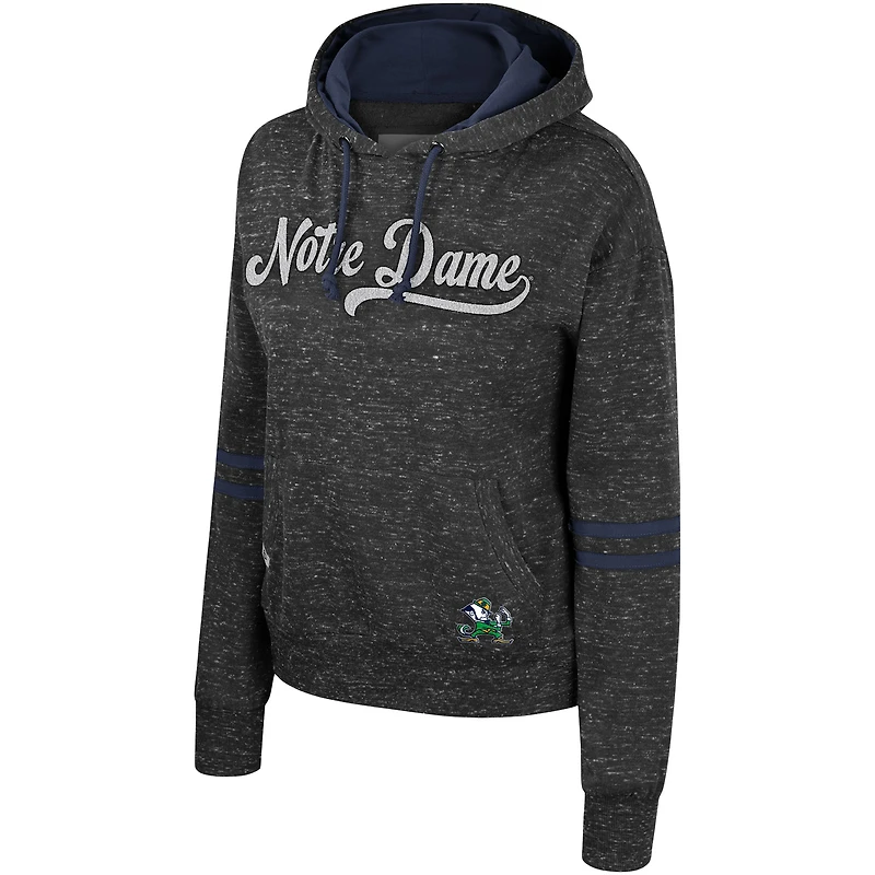 Colosseum Charcoal Notre Dame Fighting Irish Catherine Speckle Pull à capuche pour femme