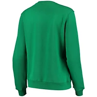 Women's Colosseum Green Notre Dame Fighting Irish Campanile Pullover Sweatshirt