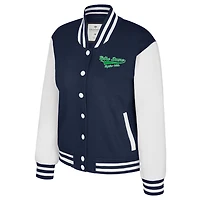Veste polaire à boutons-pression Colosseum Navy pour femme, motif Fighting Irish French Baguette, Notre Dame