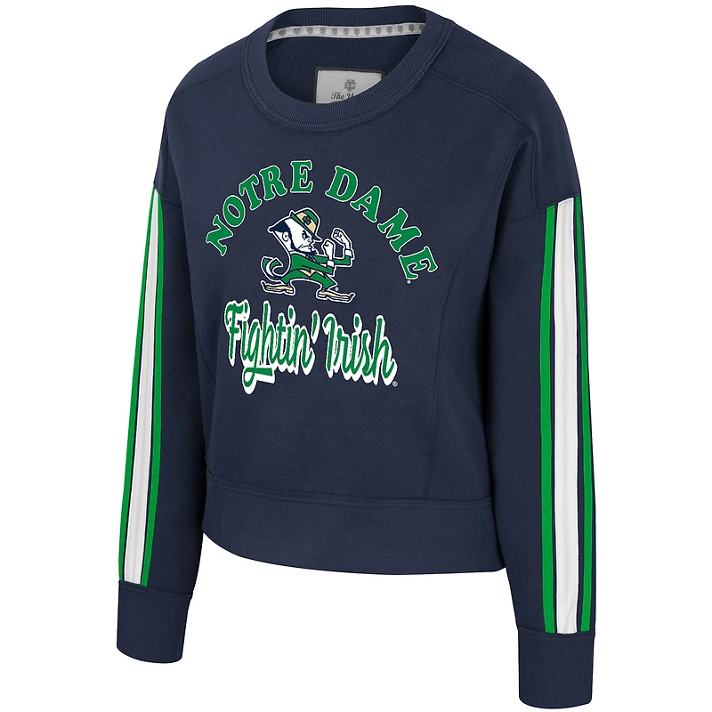 Women's Colosseum Navy Notre Dame Fighting Irish Honeymoon Sweatshirt