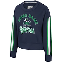 Women's Colosseum  Navy Notre Dame Fighting Irish Honeymoon Sweatshirt
