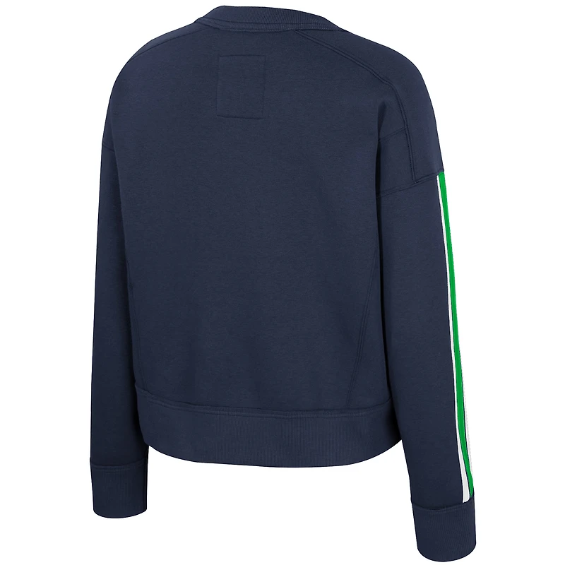 Women's Colosseum Navy Notre Dame Fighting Irish Honeymoon Sweatshirt