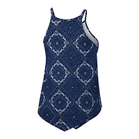 Débardeur bandana irlandais Colosseum x Wrangler bleu marine Notre Dame Fighting Irish pour femmes