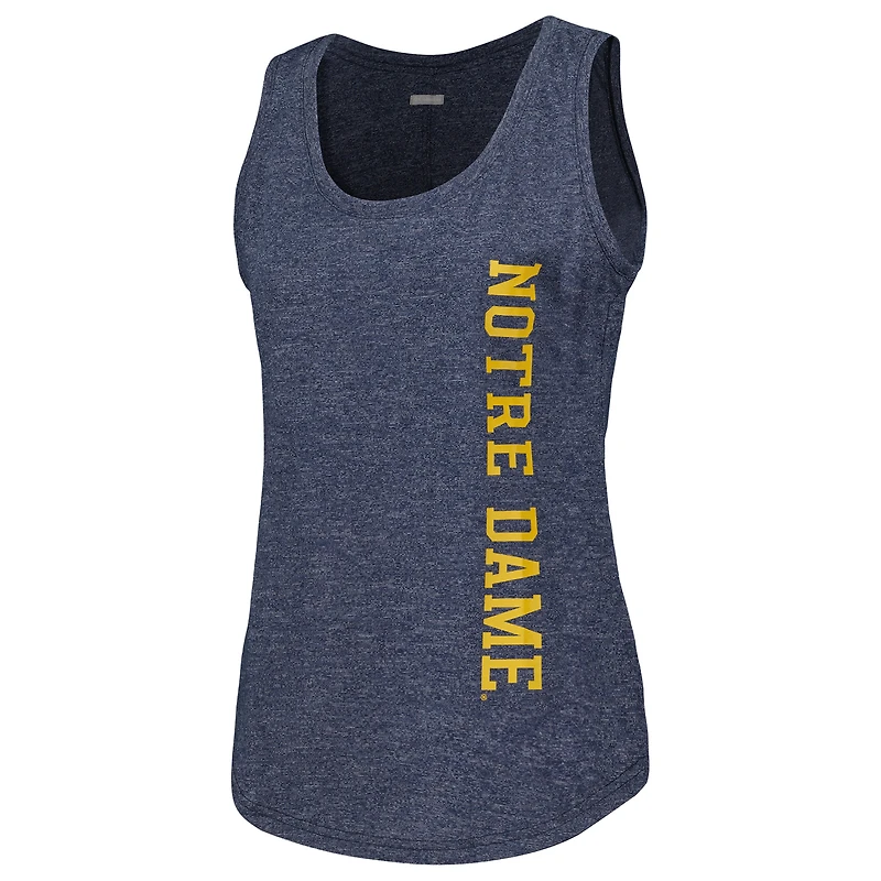 Débardeur Columbia Navy Notre Dame Fighting Irish Cades Cape Omni-Wick Tri-Blend pour femme