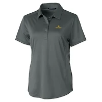 Women's Cutter & Buck Gray Notre Dame Fighting Irish Prospect Textured Stretch Polo