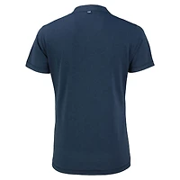 Women's Cutter & Buck Heather Navy Notre Dame Fighting Irish  Forge Heathered Stretch Blade Top