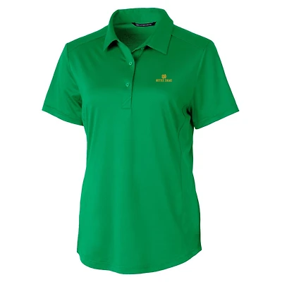 Polo Cutter & Buck Kelly Green pour femme, modèle Prospect de Notre Dame Fighting Irish