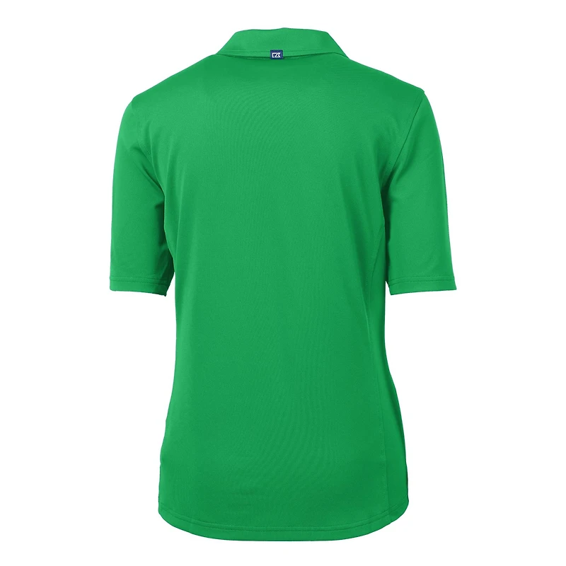 Women's Cutter & Buck Kelly Green Notre Dame Fighting Irish Virtue Eco Pique Recycled Polo